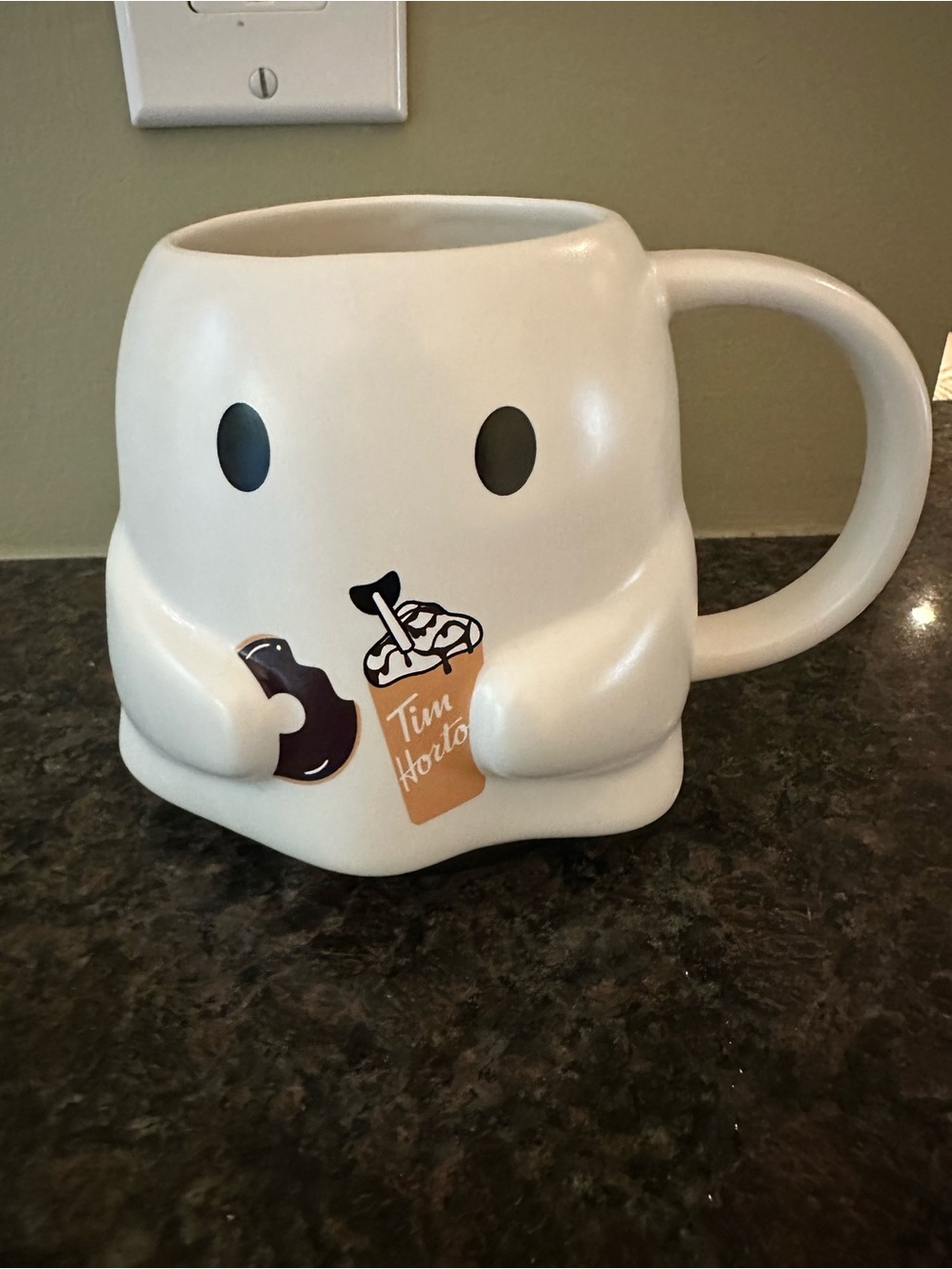 Tim Hortons White Ghost Mug